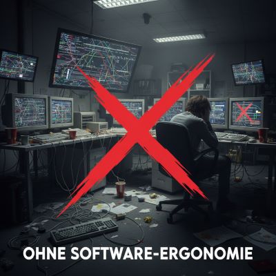 So sieht es aus ohne Software-Ergonomie