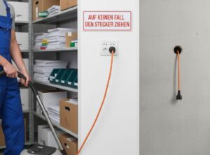 Mehr über den Artikel erfahren Der Strom, die Steckdose und die Reinigungskraft